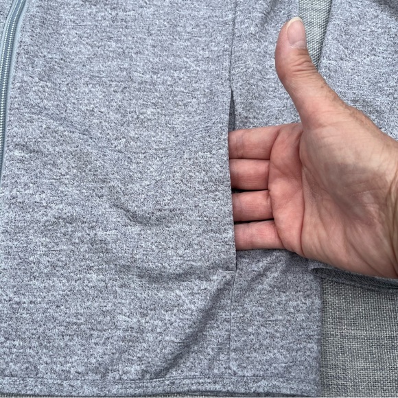 Uniqlo Youth Unisex Light Grey Full Zip Long Sleeve Hoodie Jacket Size 9-10Y - Picture 7 of 16